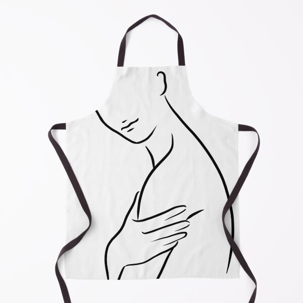 Item preview, Nude figure Silhouette line drawing women designed and sold by smotrivnebo.