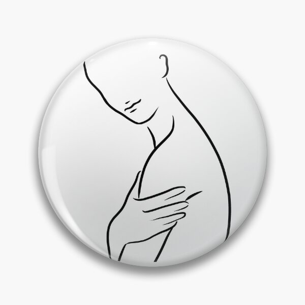 Item preview, Nude figure Silhouette line drawing women designed and sold by smotrivnebo.