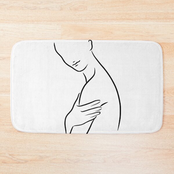 Item preview, Nude figure Silhouette line drawing women designed and sold by smotrivnebo.