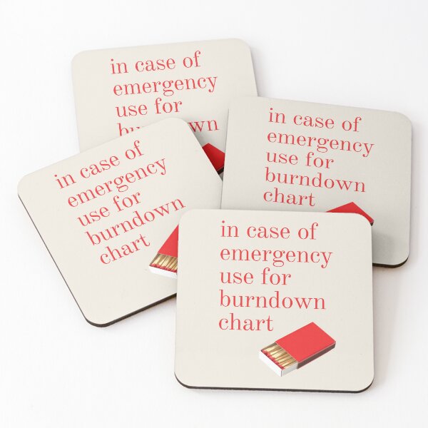 Item preview, In Case of Emergency use for Burndown Chart  designed and sold by trendingatees.