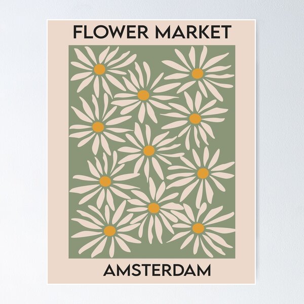 Aperçu de l'œuvre Marché aux fleurs d'Amsterdam créée et vendue par lucentartshop1.