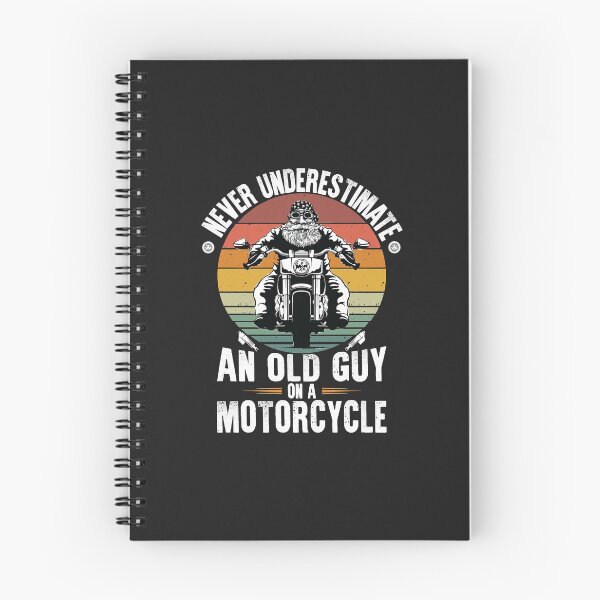 Item preview, Never Underestimate an Old Guy on a Motorcycle designed and sold by AnitaJGreenspan.
