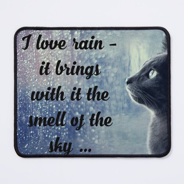 Item preview, Cat and rain designed and sold by Umiska.