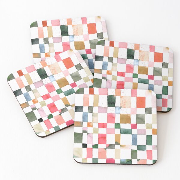 Item preview, Spring Summer Checkerboard - Green and Red Checkered Print designed and sold by ninoladesign.
