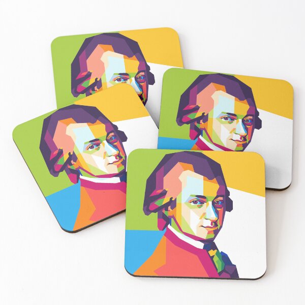 Item preview, Wolfgang Amadeus Mozart Pop Art Portrait designed and sold by Rifafin.