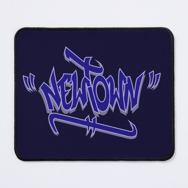 Item preview, Newtown Graffiti Blue designed and sold by wigilwigil.