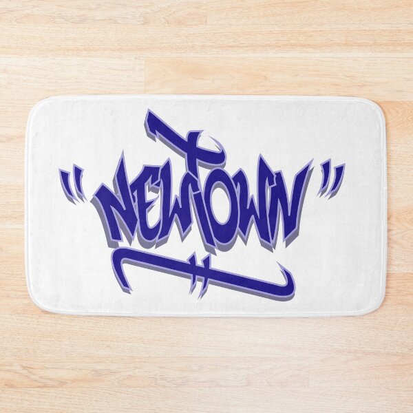 Item preview, Newtown Graffiti Blue designed and sold by wigilwigil.