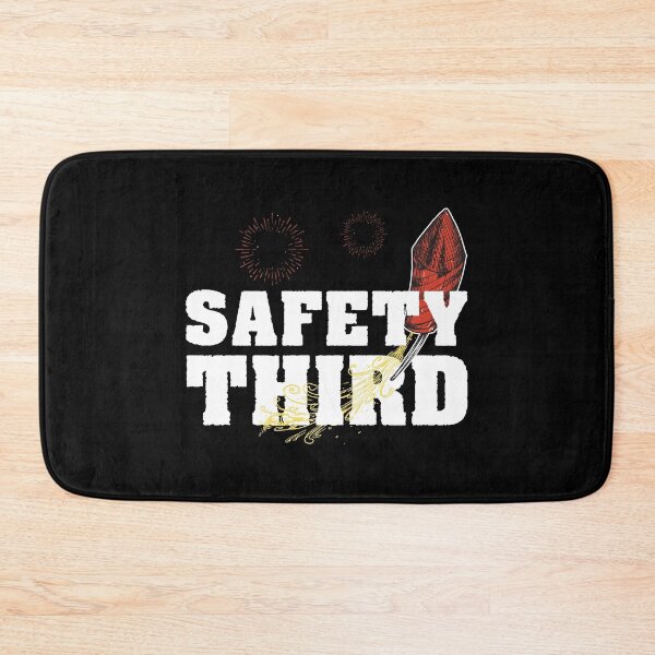 Item preview, Safety Third Pyrotechnics Fireworks Certified Pyrotechnician designed and sold by StrongShirts.