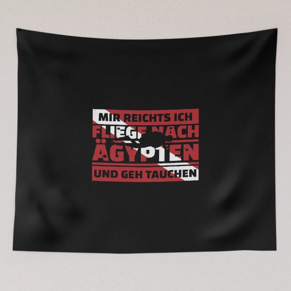 Item preview, Enough for me I'll fly to Egypt and go diving flag designed and sold by StrongShirts.