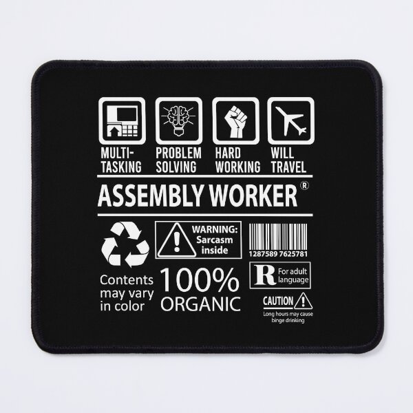 Item preview, Assembly Worker T Shirt - MultiTasking Certified Job Gift Item Tee designed and sold by oslandefren.