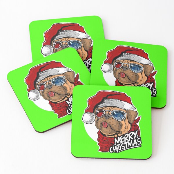 Item preview,  Pug-dog Merry Christmas designed and sold by NewCoolWest.