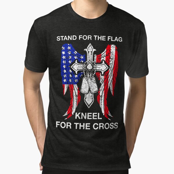 MLB Baseball Baltimore Orioles Stand For Flag Kneel For The Cross Shirt  Long Sleeve T-Shirt