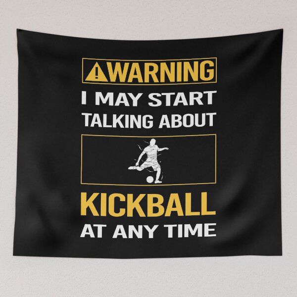 Item preview, Funny Warning Kickball designed and sold by FulviaContreras.