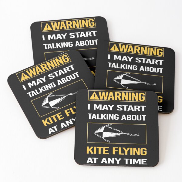 Item preview, Funny Warning Kite Flying designed and sold by FulviaContreras.