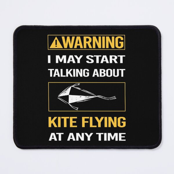 Item preview, Funny Warning Kite Flying designed and sold by FulviaContreras.