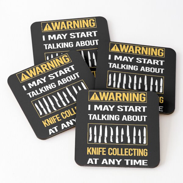 Item preview, Funny Warning Knife Collecting designed and sold by FulviaContreras.
