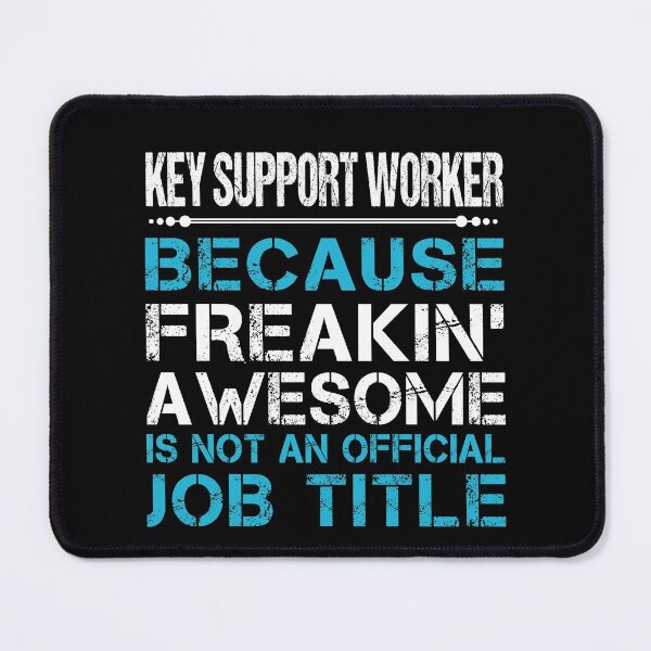 Item preview, Key Support Worker T Shirt - Freaking Awesome Job Gift Item Tee designed and sold by oetate4774.