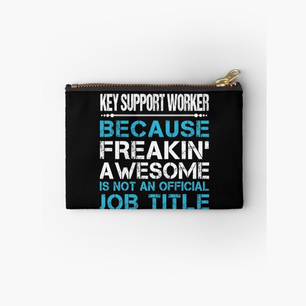 Item preview, Key Support Worker T Shirt - Freaking Awesome Job Gift Item Tee designed and sold by oetate4774.