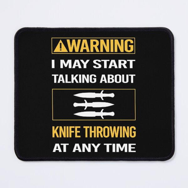 Item preview, Funny Warning Knife Throwing designed and sold by FulviaContreras.