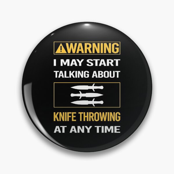 Item preview, Funny Warning Knife Throwing designed and sold by FulviaContreras.