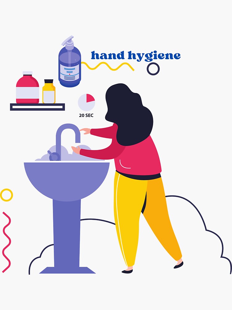 "Global hand hygiene day" Sticker for Sale by Christin4 Redbubble