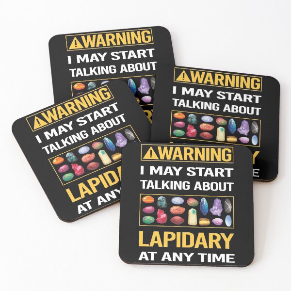 Item preview, Funny Warning Lapidary Lapidarist designed and sold by FulviaContreras.