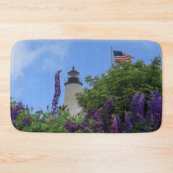 Item preview, Pemaquid Point Lighthouse in Bristol, Maine, while the Lupine are in bloom. designed and sold by LindaCPhoto.