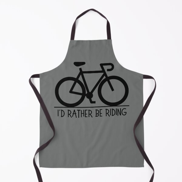Item preview, I'd rather be riding. Road bike silhouette, text, capitals. Black designed and sold by JellyBeenzz.