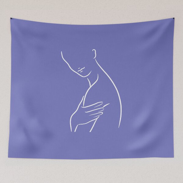 Item preview, Nude figure Silhouette line drawing women designed and sold by smotrivnebo.