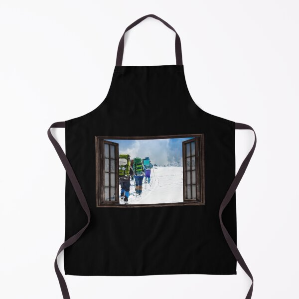 Item preview, Winter Hiking Window Poster For Hike - Winter Climbing Window designed and sold by PaulaSpringArt.