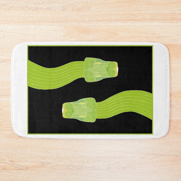 Item preview, Snakes Green Tree Python Genuine Aboriginal Art Black designed and sold by wigilwigil.