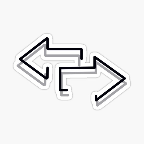 Two Side Icon Sticker