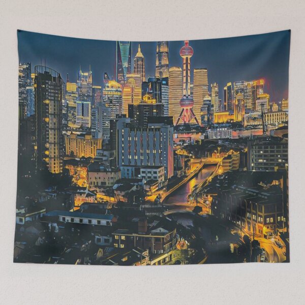 Item preview, Shanghai at Night designed and sold by SofiaStutio.