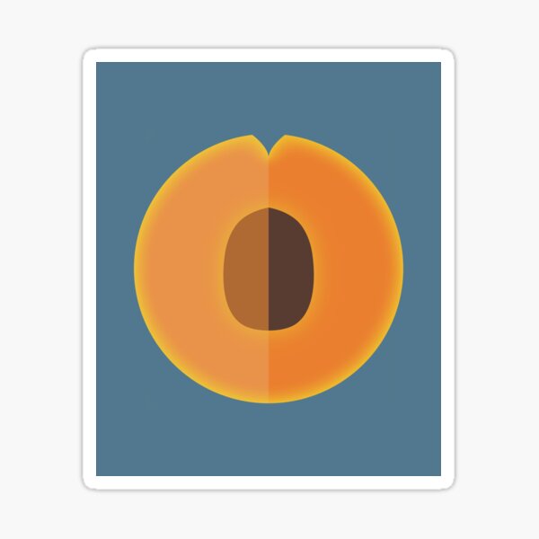 Apricot Sticker
