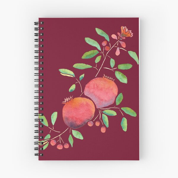 Item preview, Pomegranates on Maroon Background by MarcyBrennanArt designed and sold by MarcyBrennanArt.