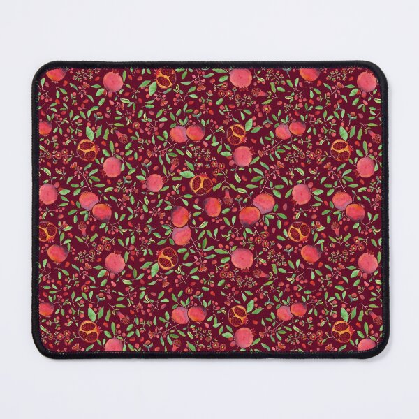 Item preview, Pomegranates on Maroon Background by MarcyBrennanArt designed and sold by MarcyBrennanArt.