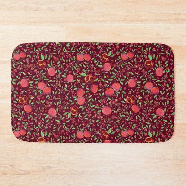 Item preview, Pomegranates on Maroon Background by MarcyBrennanArt designed and sold by MarcyBrennanArt.