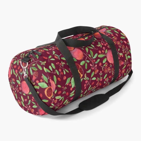 Item preview, Pomegranates on Maroon Background by MarcyBrennanArt designed and sold by MarcyBrennanArt.