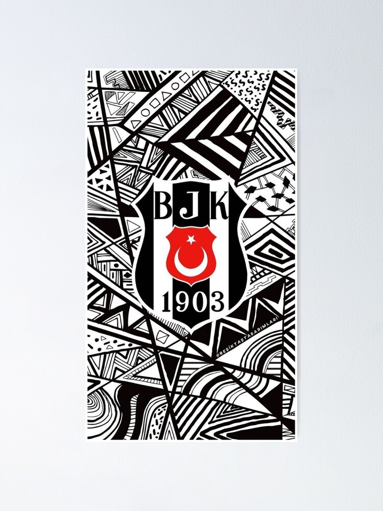 Art Besiktas JK, Beşiktaş, Wallpaper Framed Art Print for Sale by  BasilAdrian