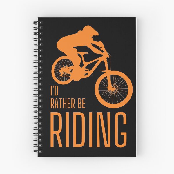 Item preview, I'd rather be riding. MTB. Mountain biker. Downhill. Orange designed and sold by JellyBeenzz.