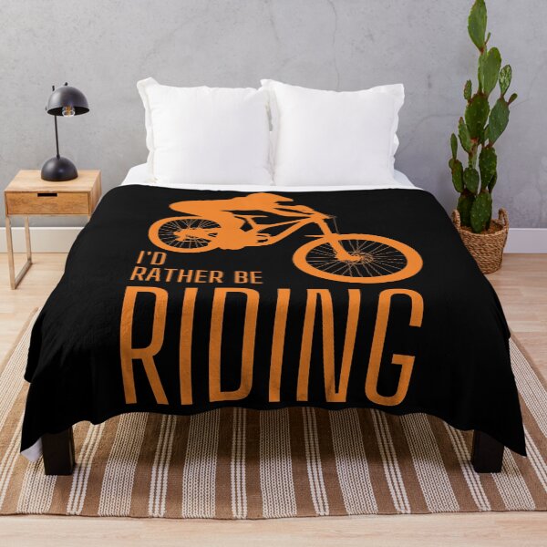 Item preview, I'd rather be riding. MTB. Mountain biker. Downhill. Orange designed and sold by JellyBeenzz.