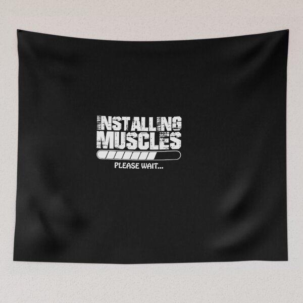 Item preview, Installing Muscles Funny Mens T Shirt Novelty Slogan Birthday Christmas Xmas Gift Rude Tee designed and sold by yourfav shop.