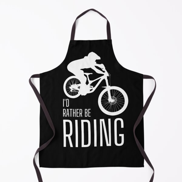 Item preview, I'd rather be riding. MTB. Mountain biker. Downhill. White designed and sold by JellyBeenzz.