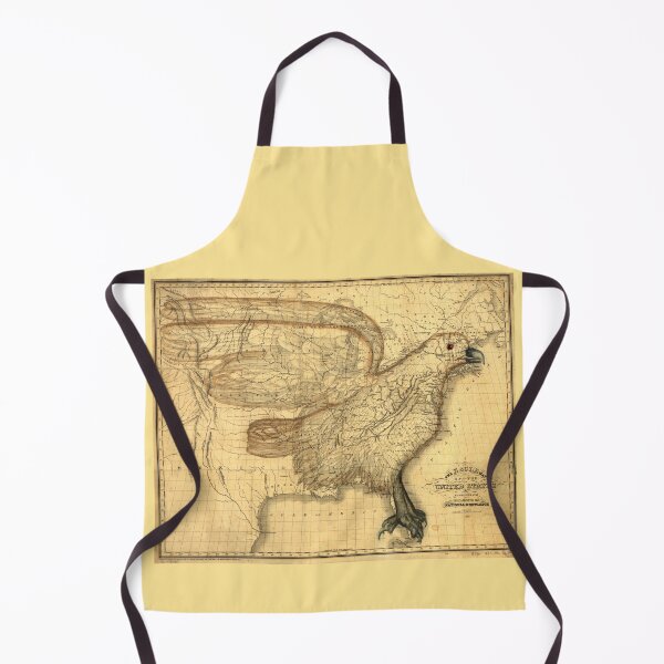 Item preview, Eagle on the map of United States vintage design, 1833 designed and sold by NineJuly.
