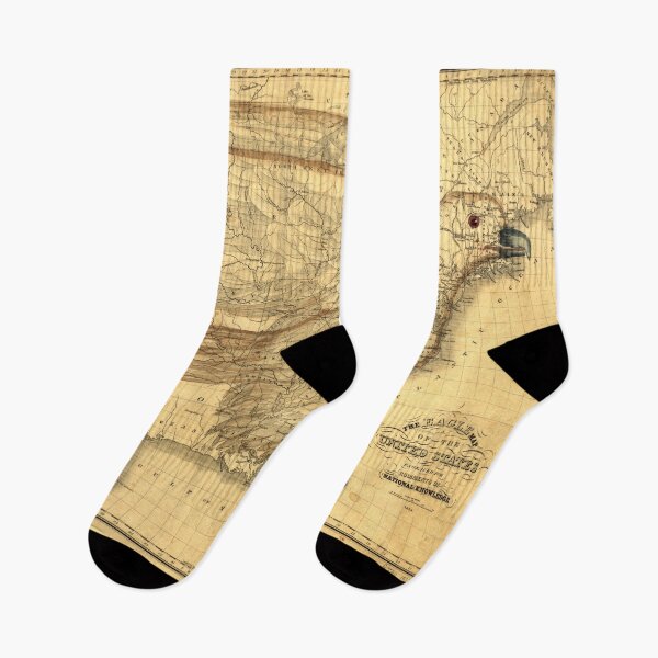 Item preview, Eagle on the map of United States vintage design, 1833 designed and sold by NineJuly.