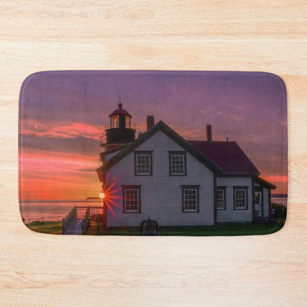 Item preview, West Quoddy Head Lighthouse in Lubec, Maine sunrise star. 10/10/21 designed and sold by LindaCPhoto.