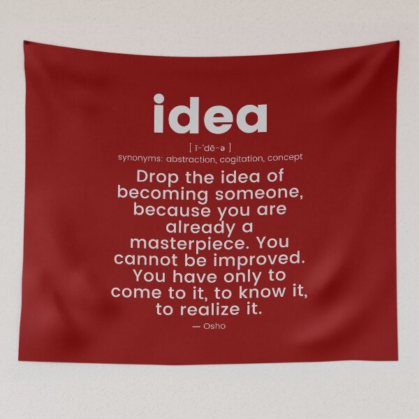 Item preview, Drop the idea... Osho Quote – To Turn You Outside In! - text design designed and sold by RetComly.