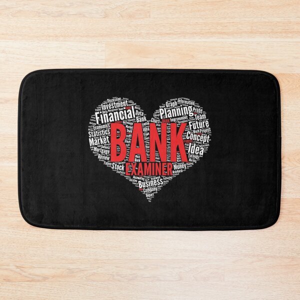 Item preview, Bank Examiner Heart Shape Word Cloud product designed and sold by theodoros20.