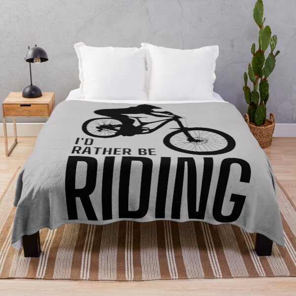 Item preview, I'd rather be riding. MTB. Mountain biker. Downhill. Black designed and sold by JellyBeenzz.