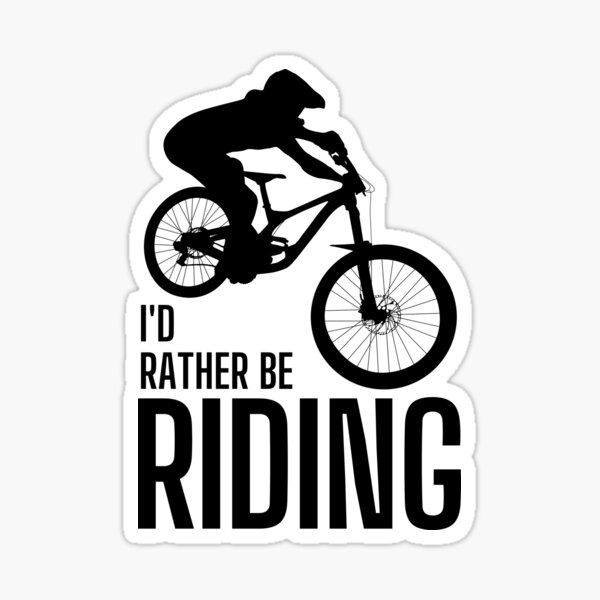 Bicycle Cycling Sticker Decal TREK BICYCLE CO I'd rather be riding 
